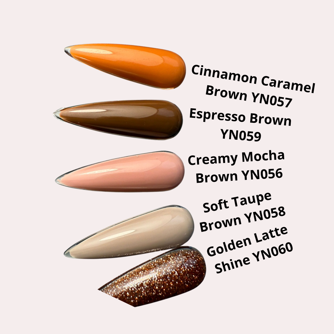 Creamy Mocha Brown Gelpolish - YN056 - HEMA vrij