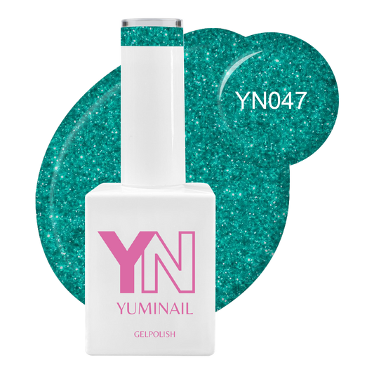 Turquoise Green Shimmer Gelpolish - YN047