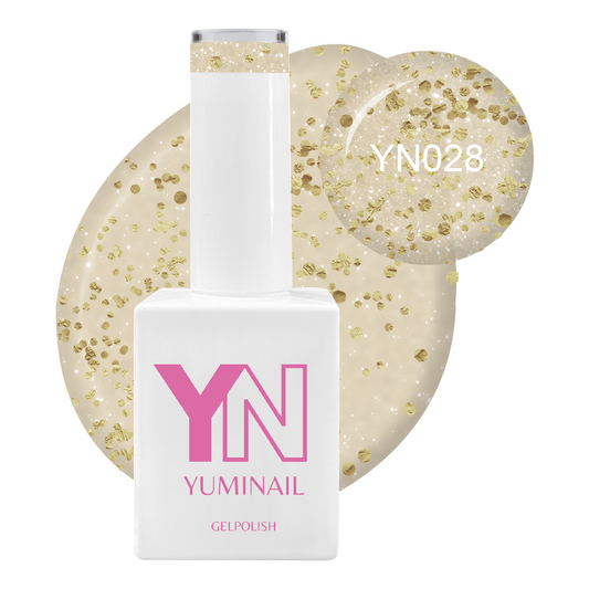 Gold Confetti Flakes Gelpolish - YN028