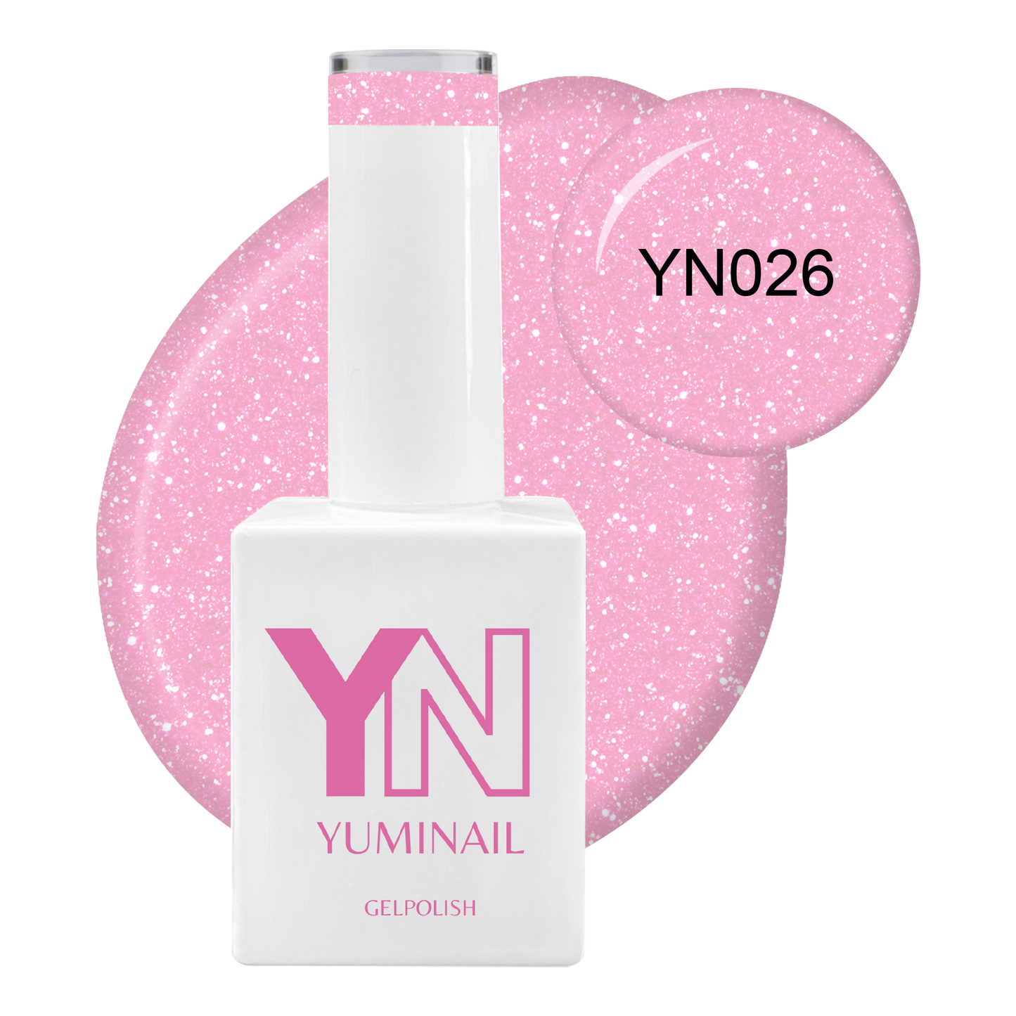 Pink Glass Rose Gelpolish - YN026